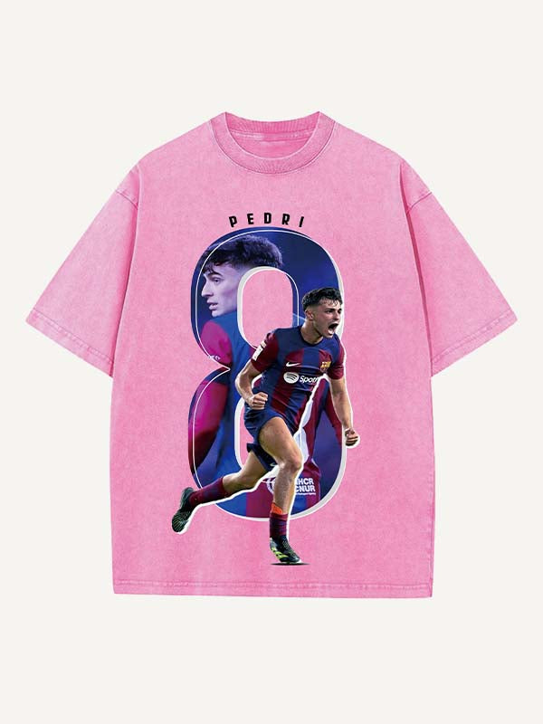 Pedri Print Round Neck T-shirt