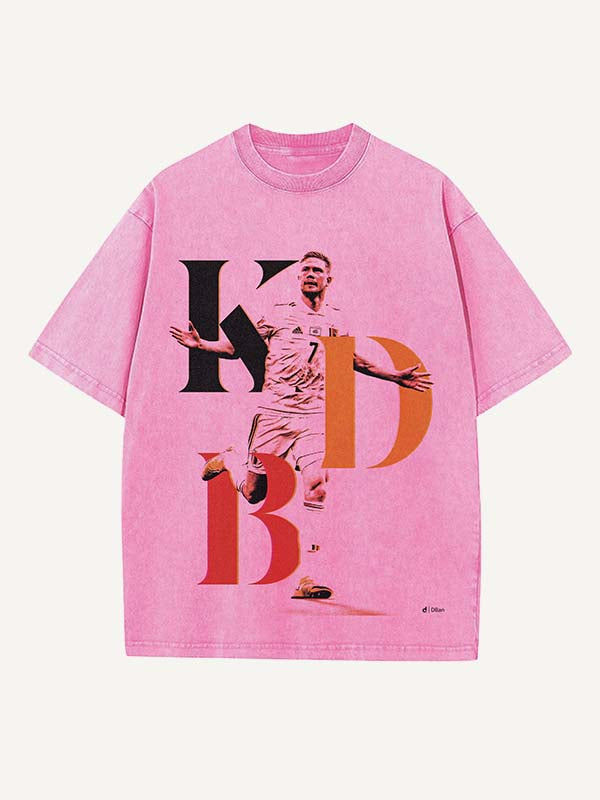 Kevin De Bruyne Print Round Neck T-shirt
