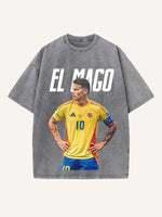 James Rodríguez Print Round Neck T-shirt