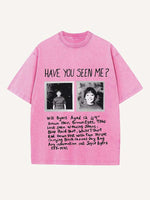 Stranger Things Print Round Neck T-shirt