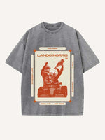 Lando Norris Print Round Neck T-shirt