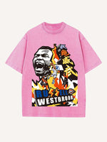 Russell Westbrook Print Round Neck T-shirt