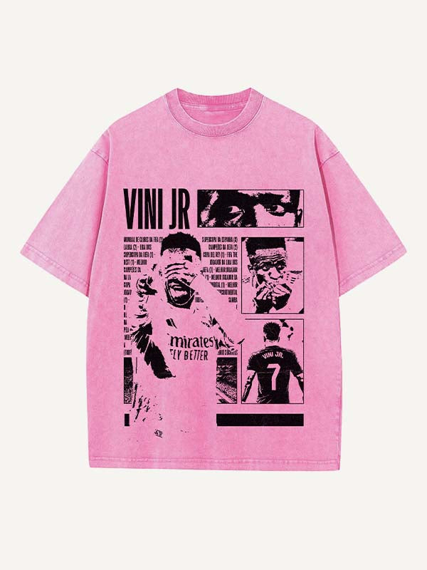 Vinícius Júnior Print Round Neck T-shirt