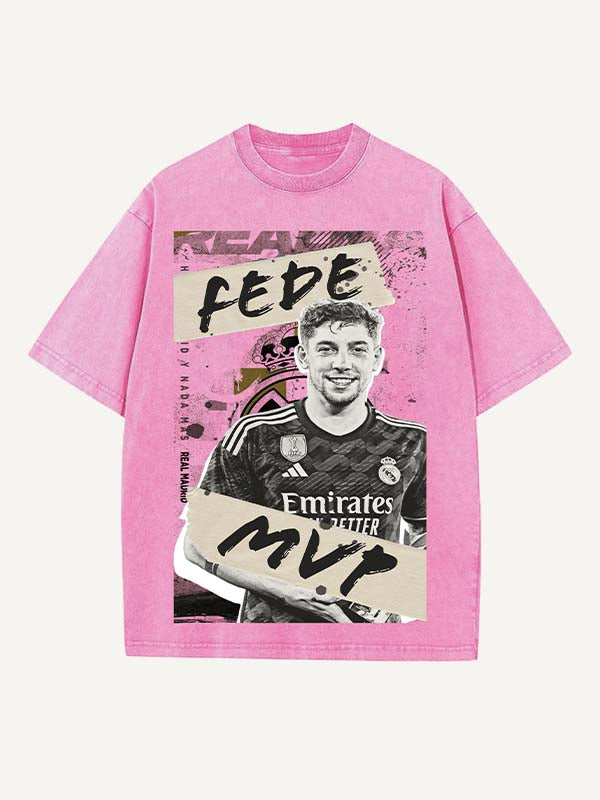 Federico Valverde Print Round Neck T-shirt