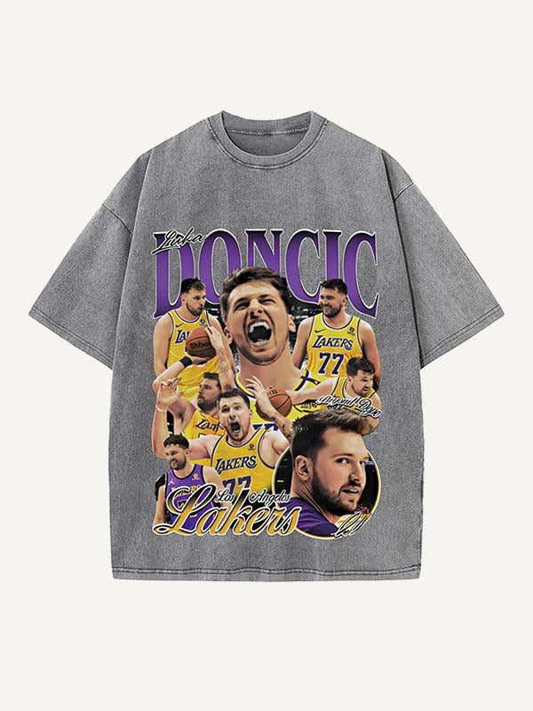 Luka Dončić Print Round Neck T-shirt