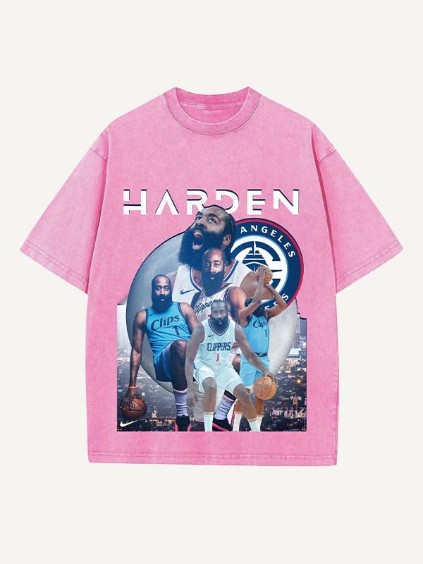 James Harden Print Round Neck T-shirt