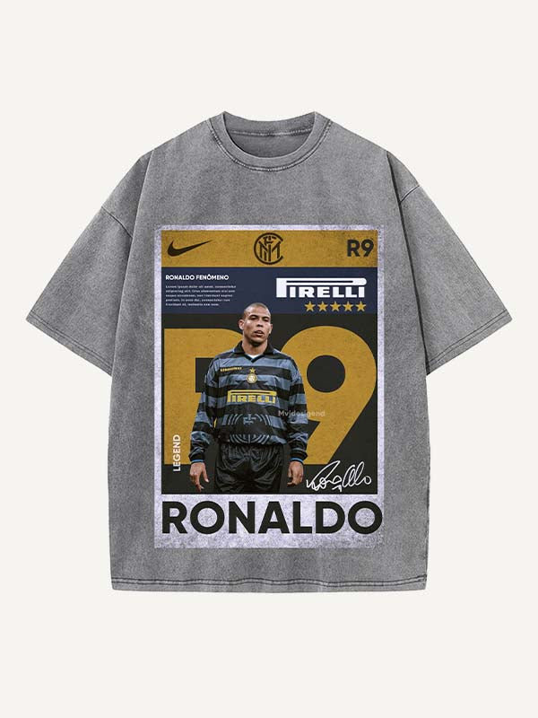 Ronaldo Print Round Neck T-shirt