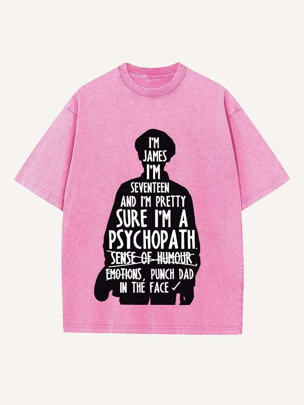 The End of the Fxxxing World Print Round Neck T-shirt