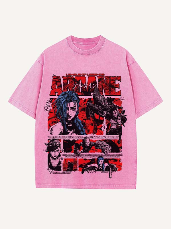 Arcane Print Round Neck T-shirt