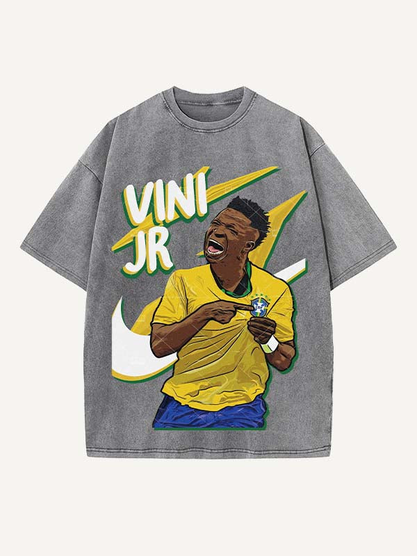 Vinícius Júnior Print Round Neck T-shirt