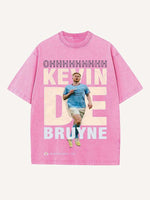 Kevin De Bruyne Print Round Neck T-shirt