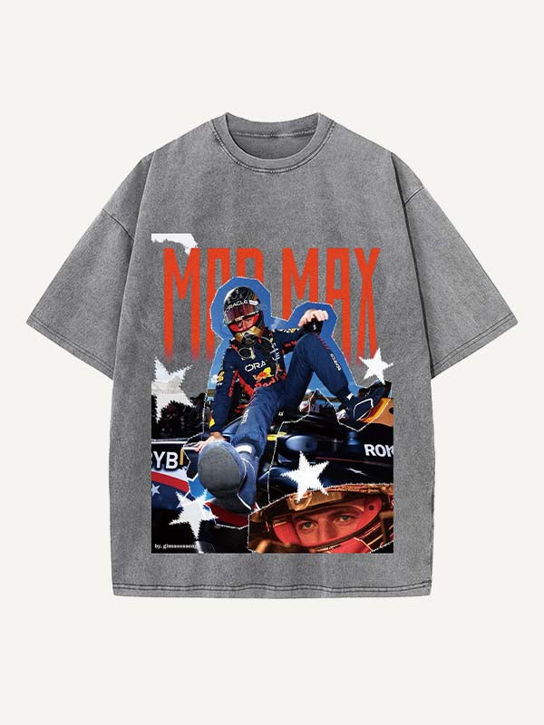 Max Verstappen Print Round Neck T-shirt