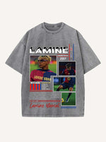 Lamine Yamal Print Round Neck T-shirt