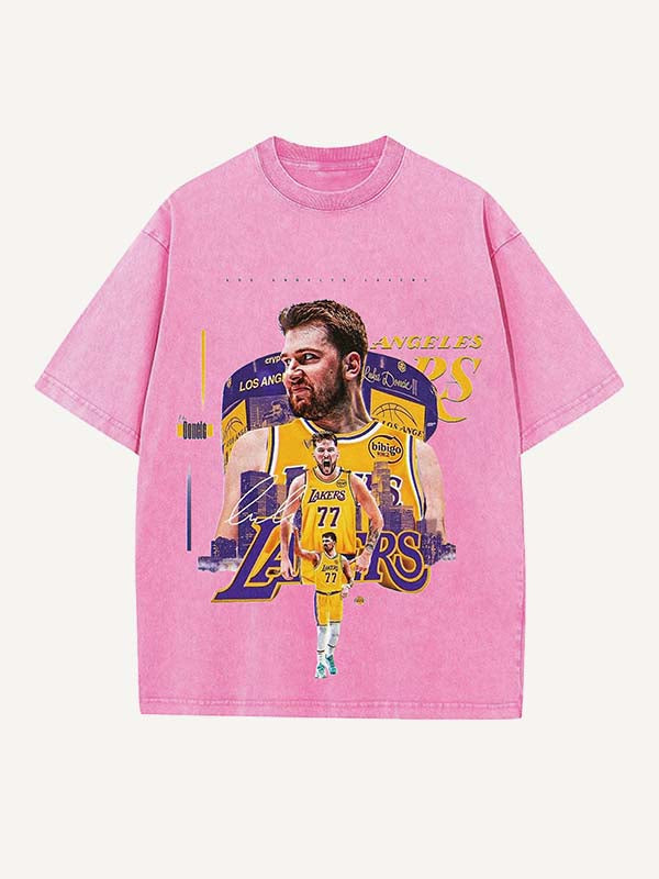 Luka Dončić Print Round Neck T-shirt