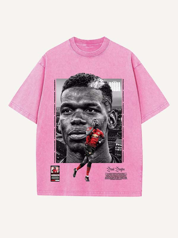 Paul Pogba Print Round Neck T-shirt