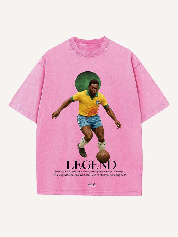 Pelé Print Round Neck T-shirt