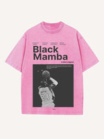 Kobe Bryant Print Round Neck T-shirt