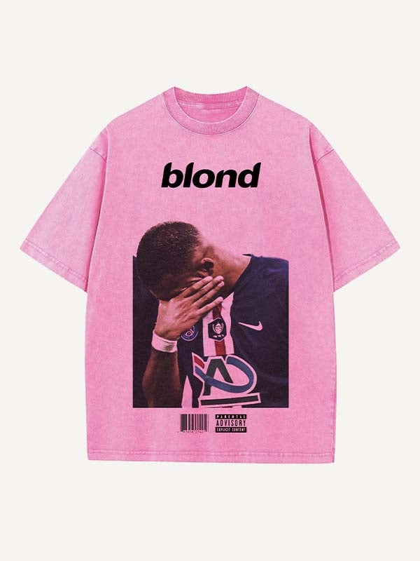 Kylian Mbappé Print Round Neck T-shirt