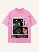 Attack on Titan Print Round Neck T-shirt