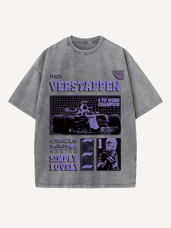 Max Verstappen Print Round Neck T-shirt