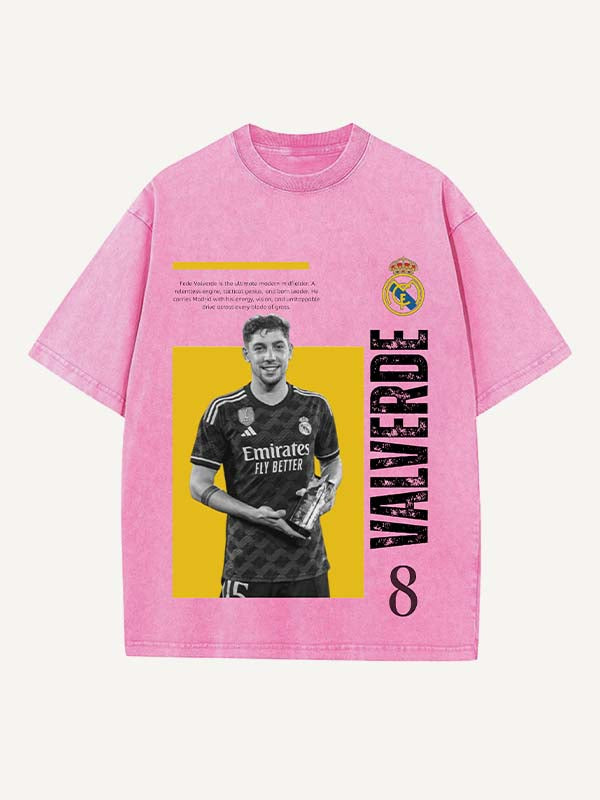 Federico Valverde Print Round Neck T-shirt