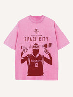 James Harden Print Round Neck T-shirt