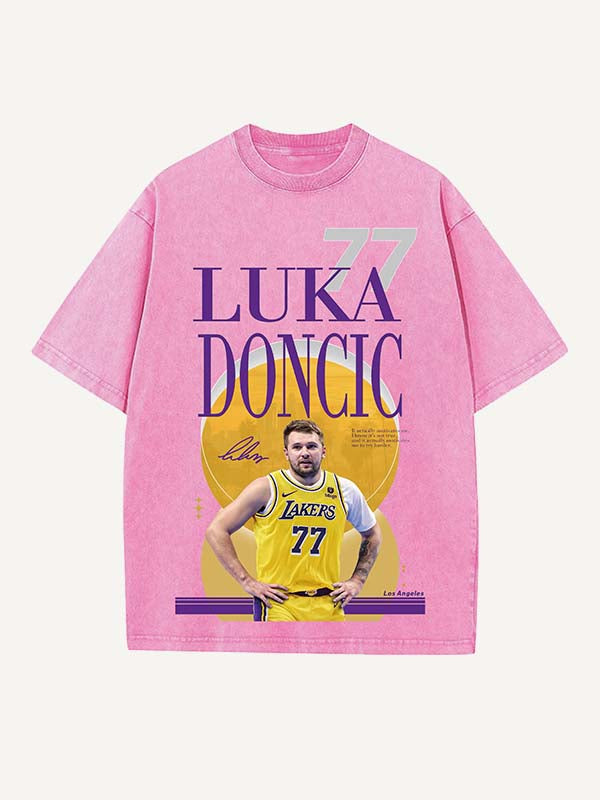 Luka Dončić Print Round Neck T-shirt