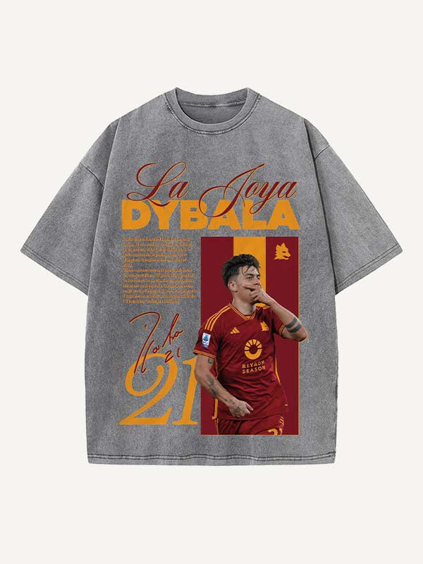 Paulo Dybala Print Round Neck T-shirt
