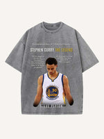Stephen Curry Print Round Neck T-shirt