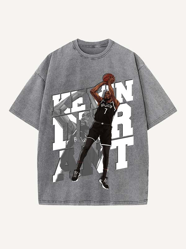 Kevin Durant Print Round Neck T-shirt