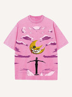 Soul Eater Print Round Neck T-shirt
