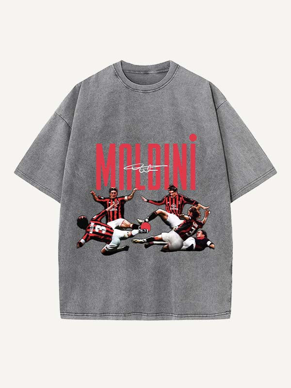 Paolo Maldini Print Round Neck T-shirt
