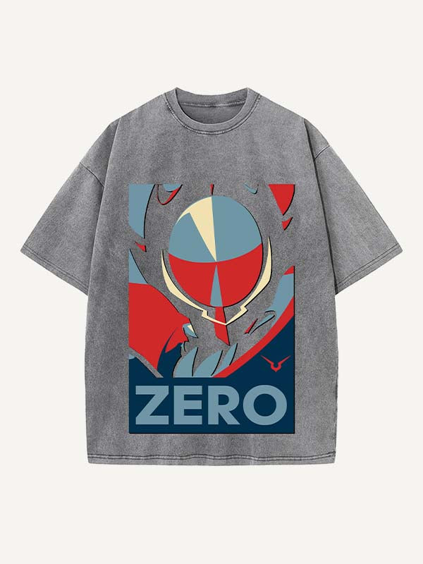 Code Geass Print Round Neck T-shirt