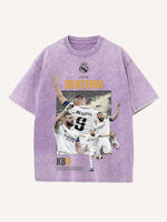 Karim Benzema Print Round Neck T-shirt
