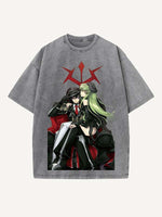 Code Geass Print Round Neck T-shirt