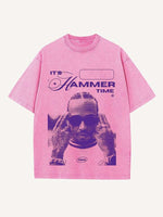 Lewis Hamilton Print Round Neck T-shirt