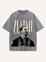 Zlatan Ibrahimović Print Round Neck T-shirt