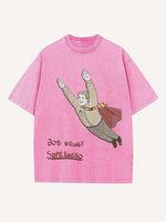 Stranger Things Print Round Neck T-shirt