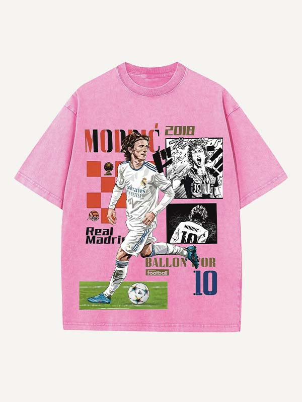 Luka Modrić Print Round Neck T-shirt