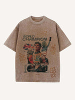 Lando Norris Print Round Neck T-shirt