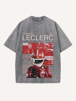 Charles Leclerc Print Round Neck T-shirt