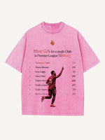 Mohamed Salah Print Round Neck T-shirt