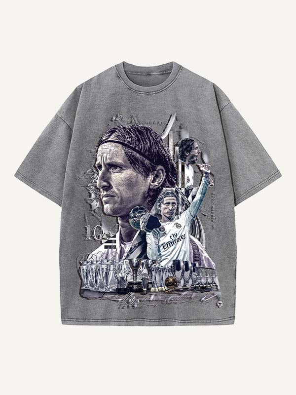 Luka Modrić Print Round Neck T-shirt