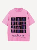 Euphoria Print Round Neck T-shirt