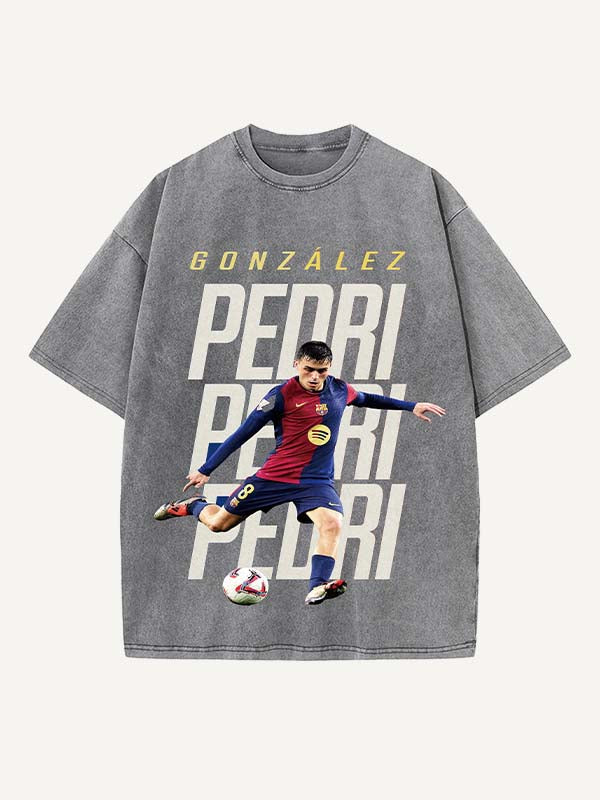 Pedri Print Round Neck T-shirt