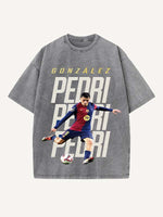 Pedri Print Round Neck T-shirt