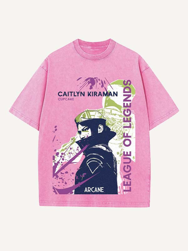 Arcane Print Round Neck T-shirt
