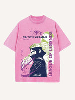 Arcane Print Round Neck T-shirt