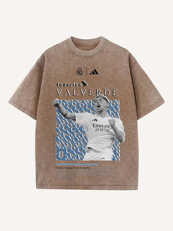 Federico Valverde Print Round Neck T-shirt