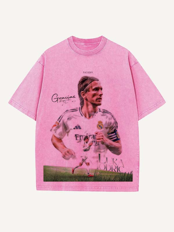 Luka Modrić Print Round Neck T-shirt